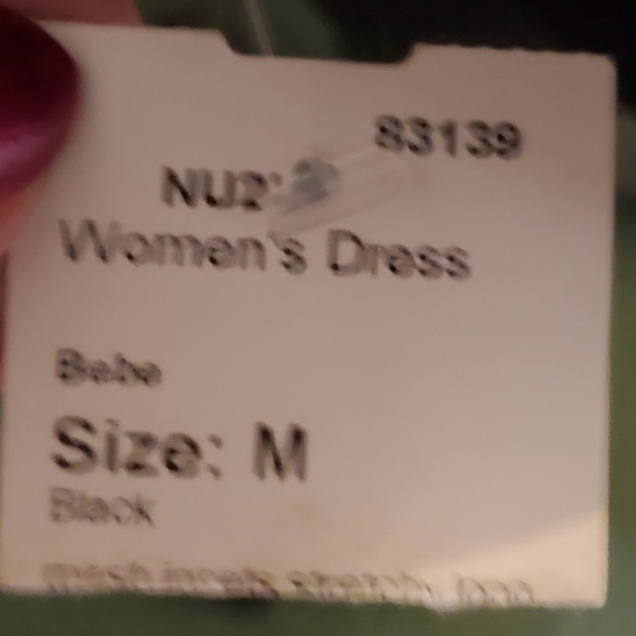 Bebe Mesh Insert Bandage Bodycon Dress - Picture 6 of 6